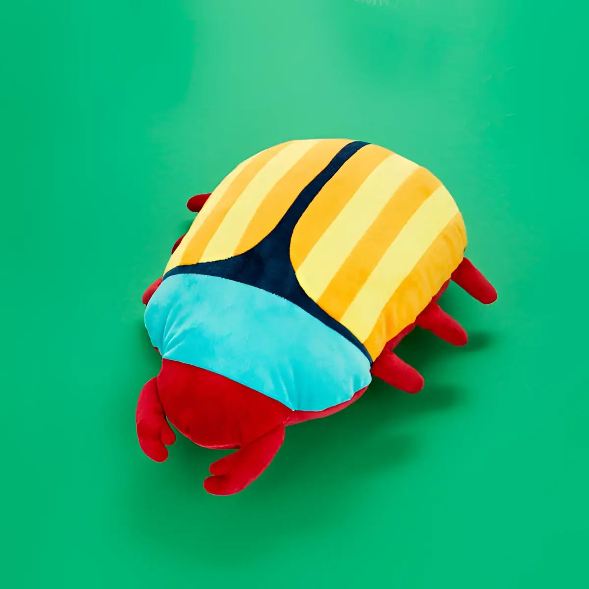 Coussin Scarabée Jaune au design inspiré, bonne humeur
