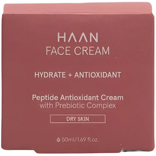 Crème visage HAAN pour peaux sèches, hydratante, 50ml, riche en peptides et prébiotiques