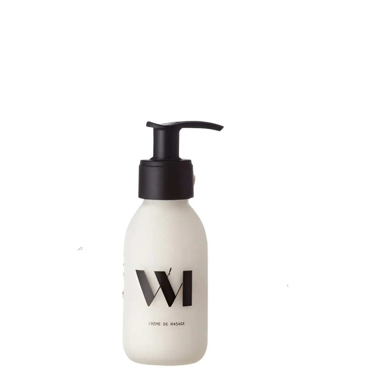 Flacon crème de rasage naturelle avec menthe glaciale et parfum vivifiant