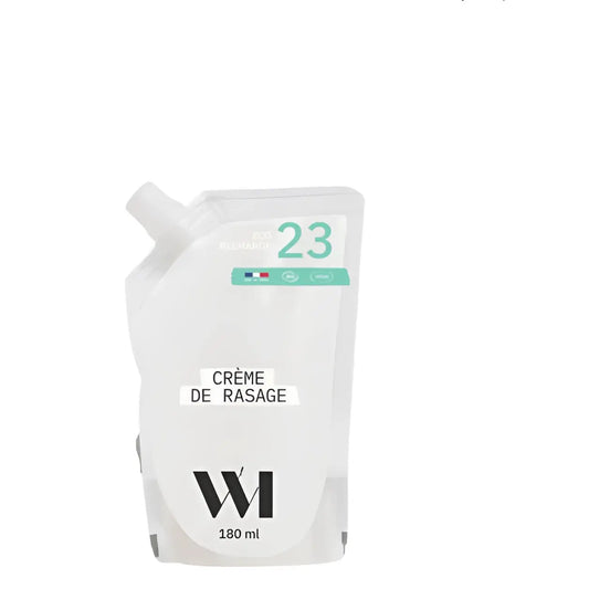 Crème de rasage recharge WI blanche 180ml menthe glaciale aloe vera