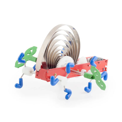 Petite créature mécanique Critters Awika avec châssis rouge et jambes articulées