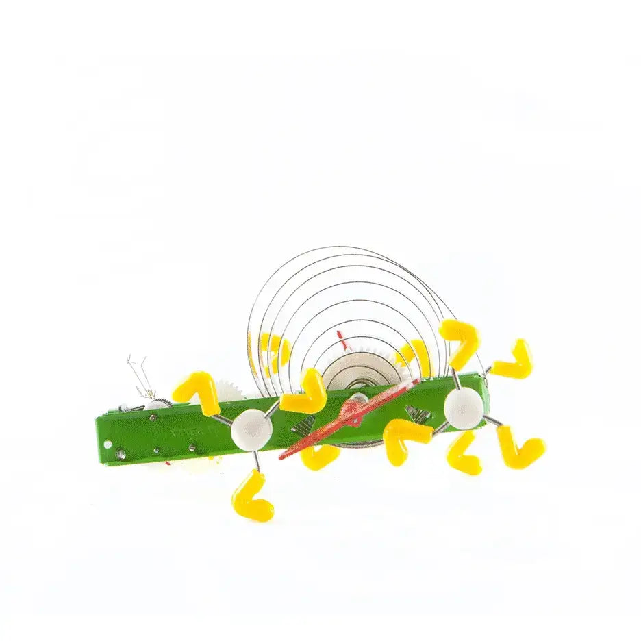 Petite créature mécanique Critters Awika : chenille verte à corps en spirale