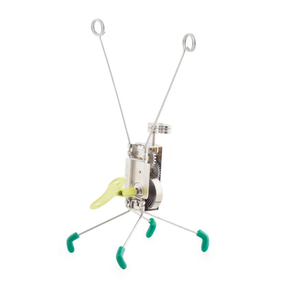 Jouet créature mécanique Critters Katita en argent avec pattes vertes