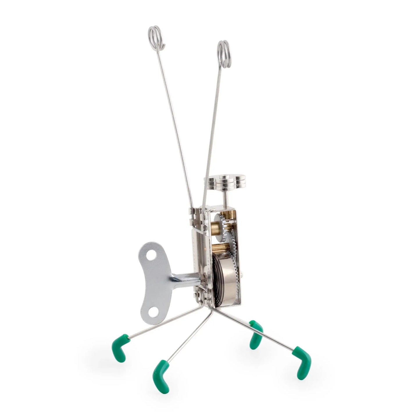 Jouet créature mécanique Critters Katita en argent avec pieds verts