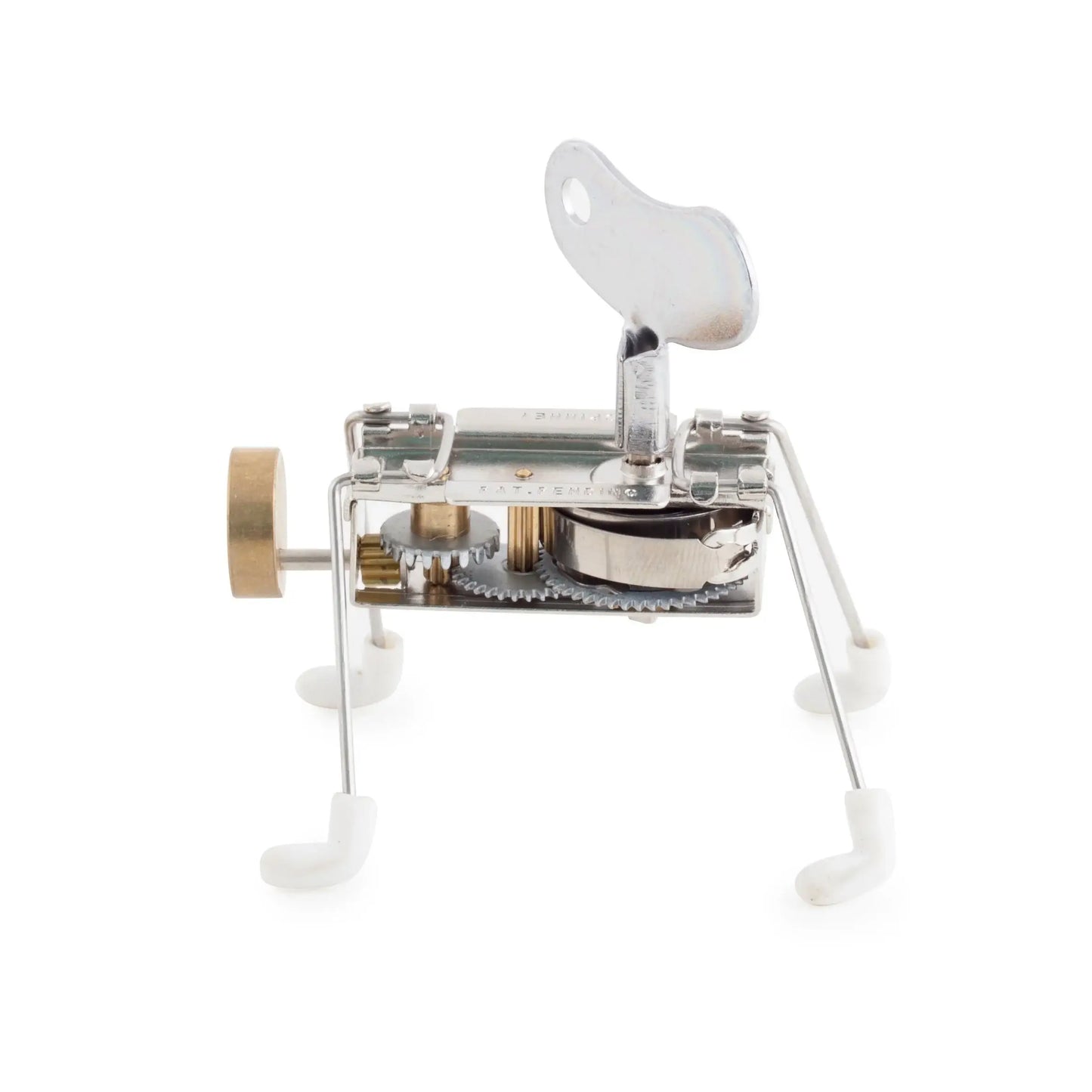 Créature mécanique silver à remontage avec charme rétro