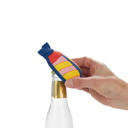 Décapsuleur scarabée coloré en forme de bombe arc-en-ciel