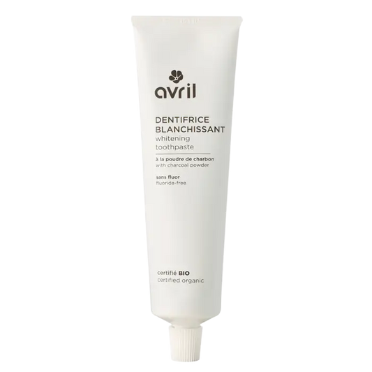 Tube blanche de dentifrice blanchissant sans fluor pour un sourire éclatant 100 ml