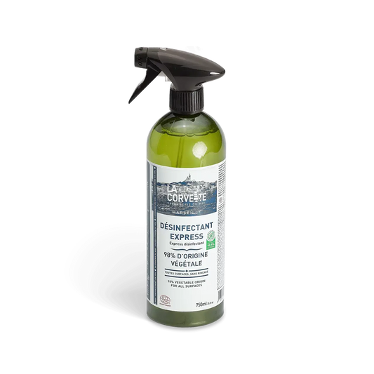 Bouteille spray désinfectant express 750 ml avec liquide vert