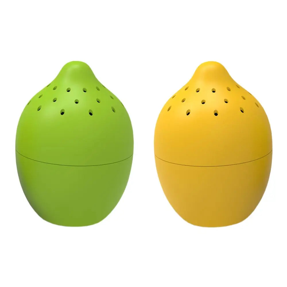 Deux désodorisants jetables petit citron pour cuisine propre, vert lime et jaune citron