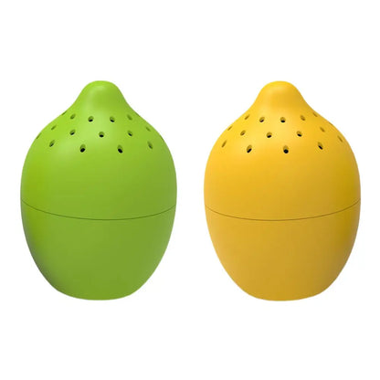 Deux désodorisants jetables petit citron pour cuisine propre, vert lime et jaune citron