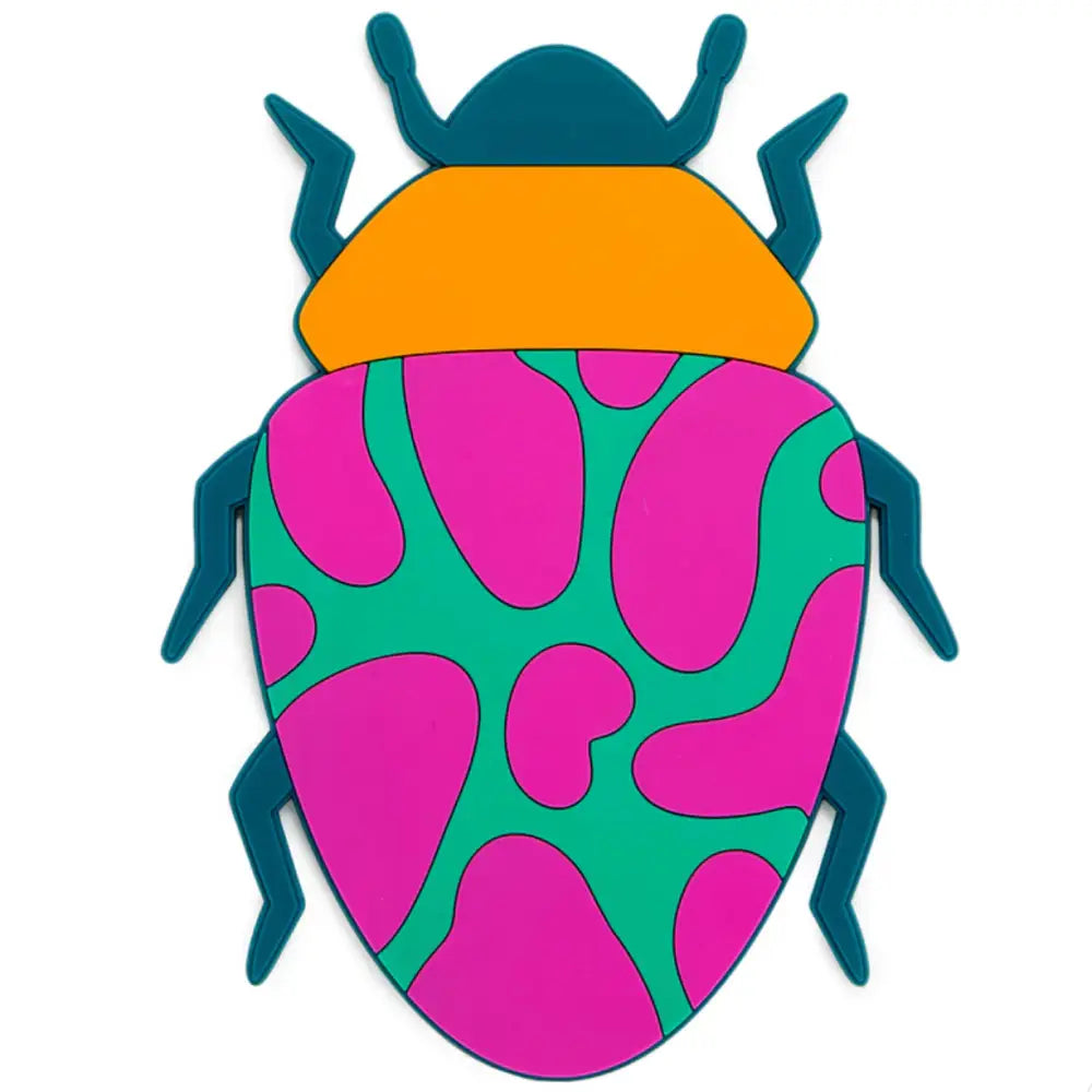 Dessous-De-Plat The Beetles Orange Plastique