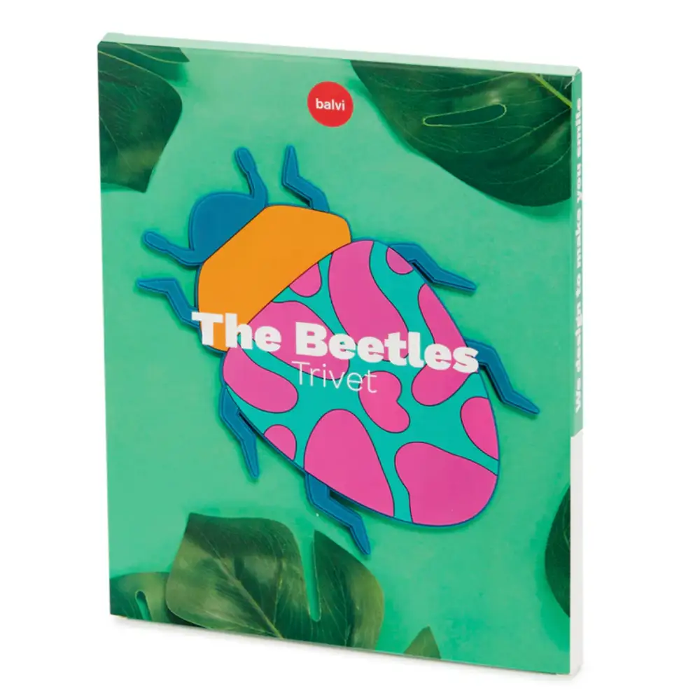 Dessous-De-Plat The Beetles Orange Plastique