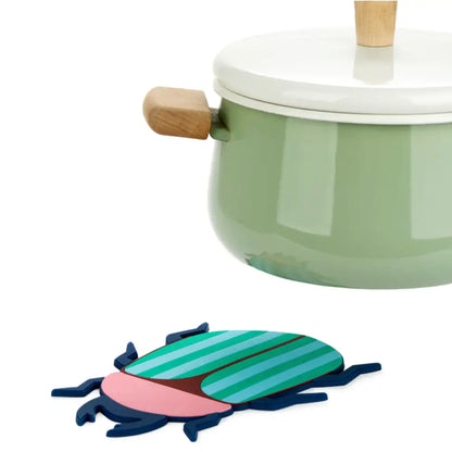 Dessous-De-Plat The Beetles Rose Plastique