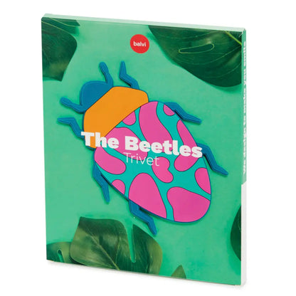Dessous-De-Plat The Beetles Orange Plastique : scarabée vibrant en plastique orange pour bonne humeur