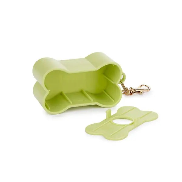 Distributeur De Sacs À Crottes Biscuit Vert