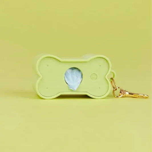 Distributeur De Sacs À Crottes Biscuit Vert