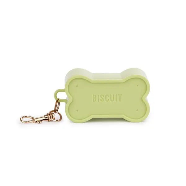 Distributeur De Sacs À Crottes Biscuit Vert