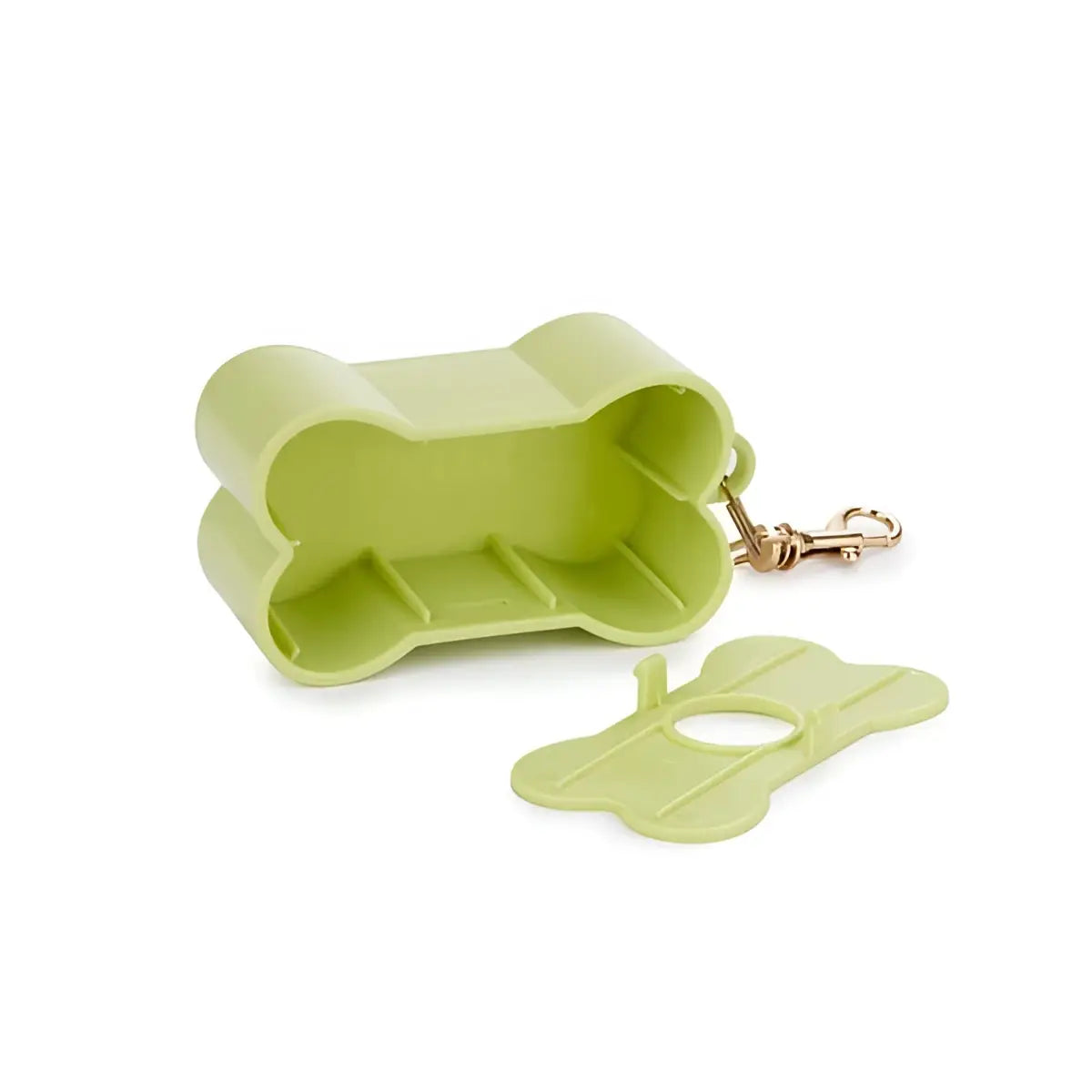 Distributeur de sacs à crottes biscuit vert avec clin d’œil