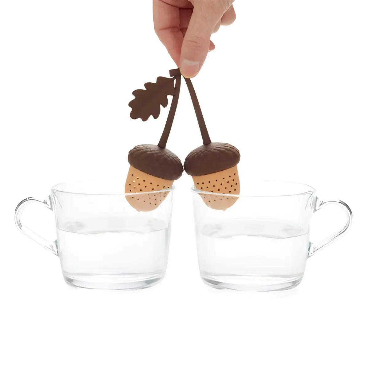 Infuseur double en forme de gland pour une pause thé sensorielle