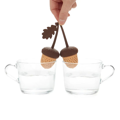 Infuseur double en forme de gland pour une pause thé sensorielle