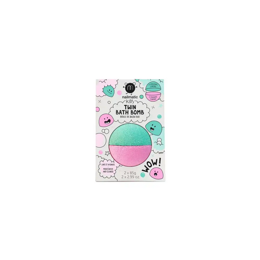 Duo de boules de bain - Rose et vert lagon