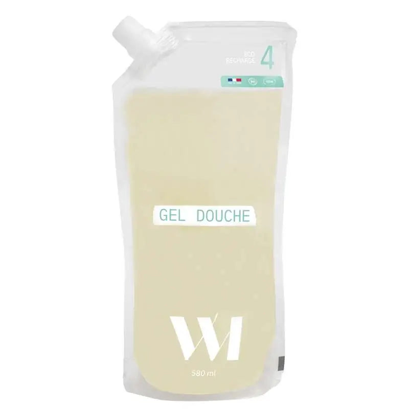 Gel douche bio Eco-Recharge 580ml en pouch translucide