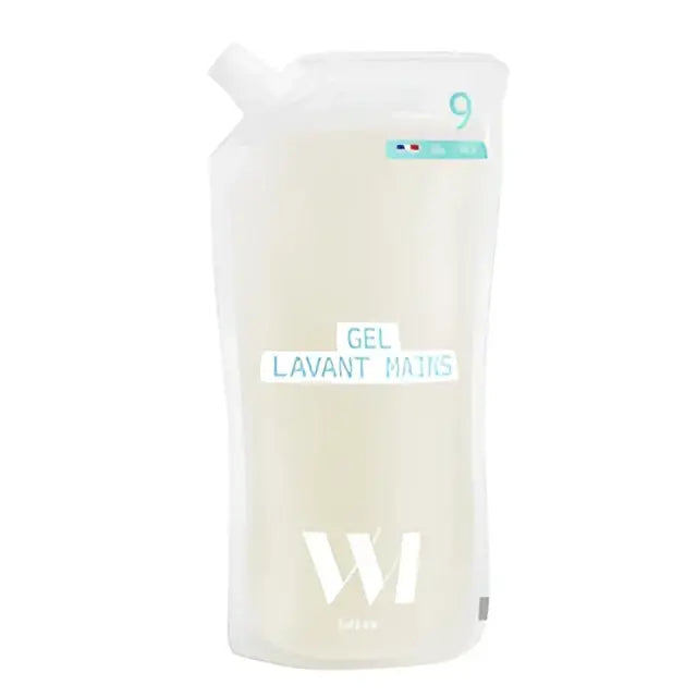 Poche translucide de gel lavant mains bio Eco-Recharge 580ml, formule naturelle