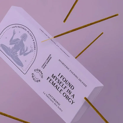 Encens ayurvédique Take me to the yoga shala avec logo Cosmic Dealer