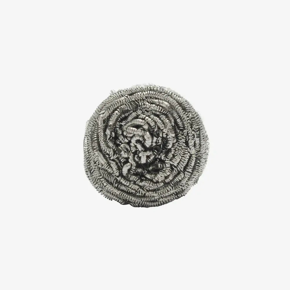 Éponge boule inox en acier inoxydable contre résidus tenaces