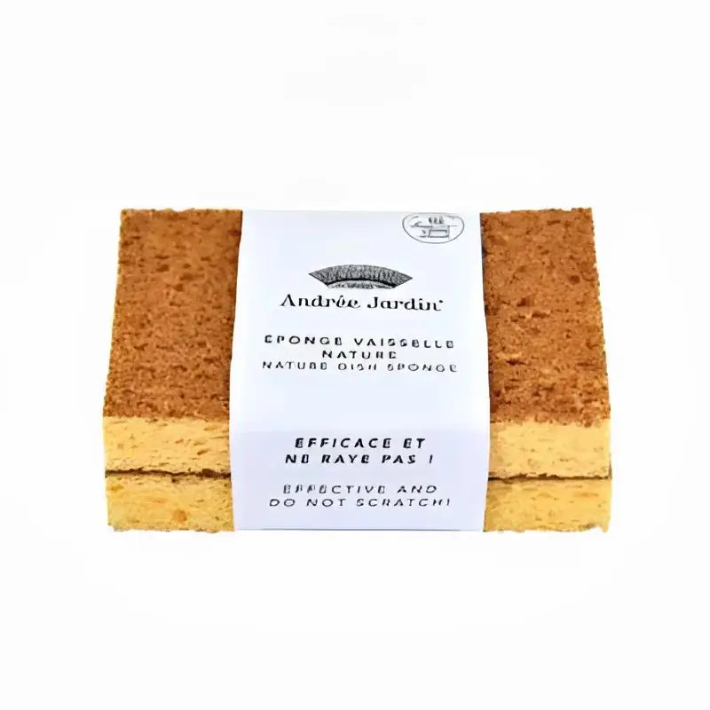 Éponge vaisselle biodégradable x2 avec fibre naturelle et cellulose, aux éponges classiques