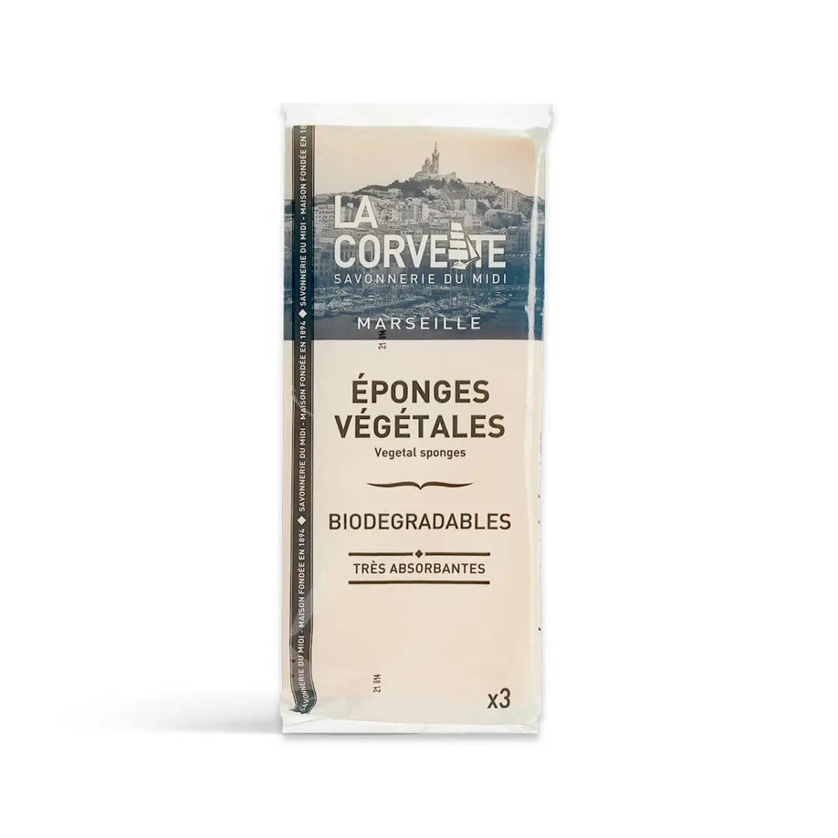 Pack de 3 éponges végétales pour nettoyage plus responsable