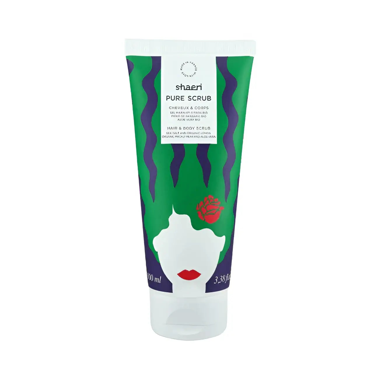 Tube exfoliant naturel corps au sel marin et citron, purification énergétique