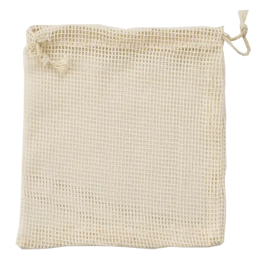Sac en coton bio réutilisable pour carrés démaquillants, routine beauté zéro