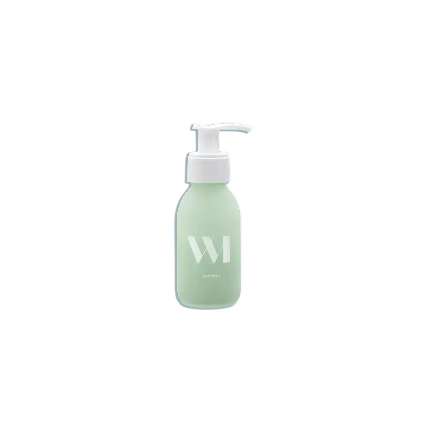 Flacon dentifrice rechargeable 90ml vert menthe translucide