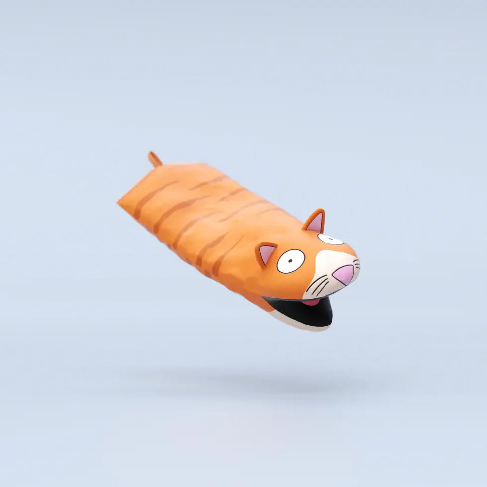 Jouet papier chat tigré orange avec protection thermique chat pour cuisine motif chat