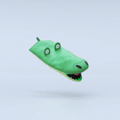 Tête de crocodile vert cartoon pour gant de cuisine crocodile esthétique originale