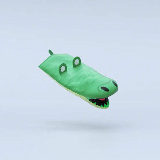 Tête de crocodile vert cartoon pour gant de cuisine crocodile esthétique originale