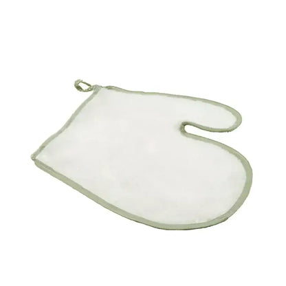 Gant en fibre de bambou blanc 20x23cm, absorption efficace