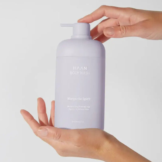 Gel douche hydratant aux probiotiques margarita spirit 450 ml avec pompe violette