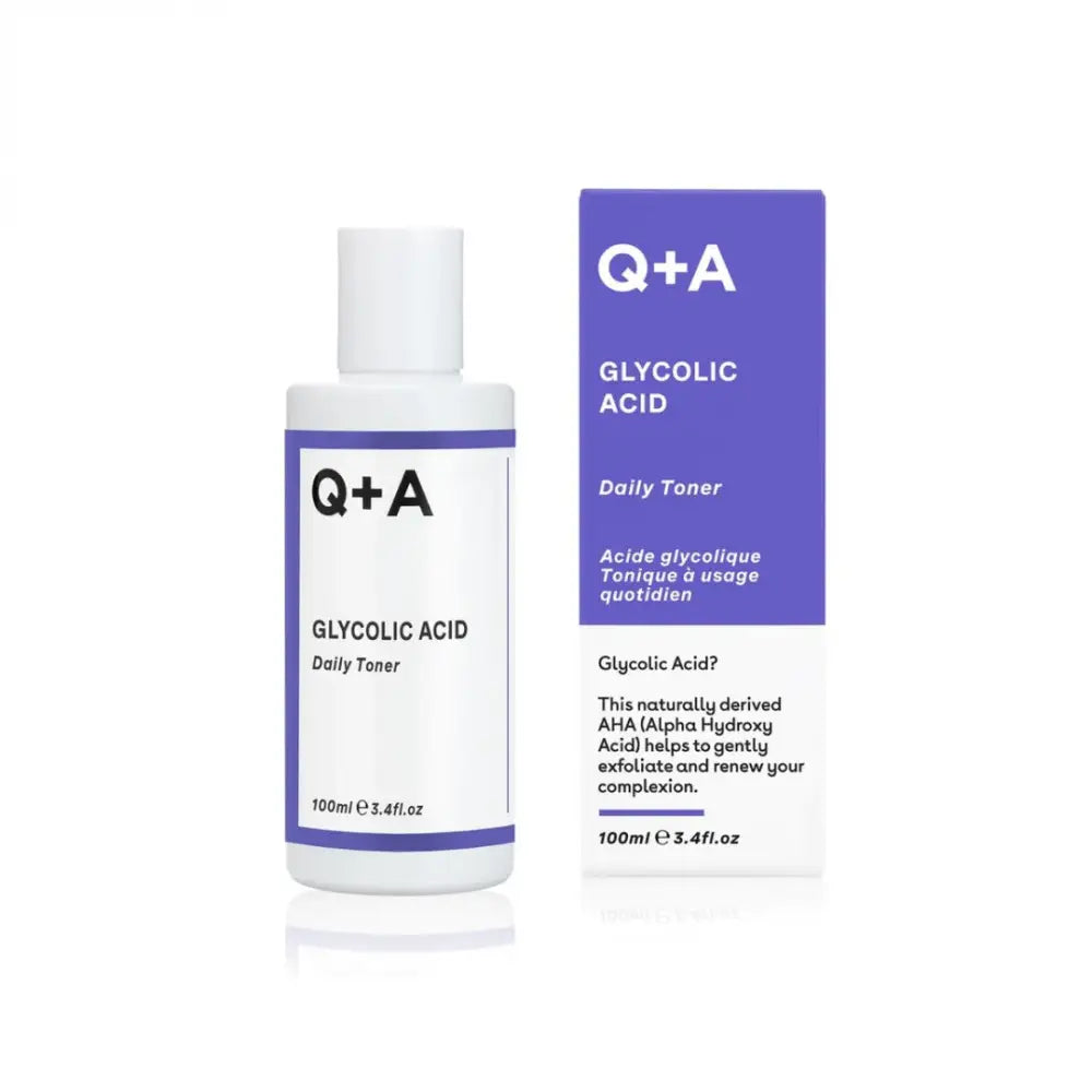 Bouteille de Glycolique Acid Toner avec sa boîte, l’acide glycolique pour la peau