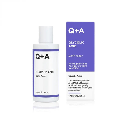 Bouteille de Glycolique Acid Toner avec sa boîte, l’acide glycolique pour la peau