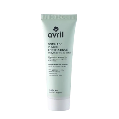 Tube vert clair de gommage visage enzymatique aux agrumes