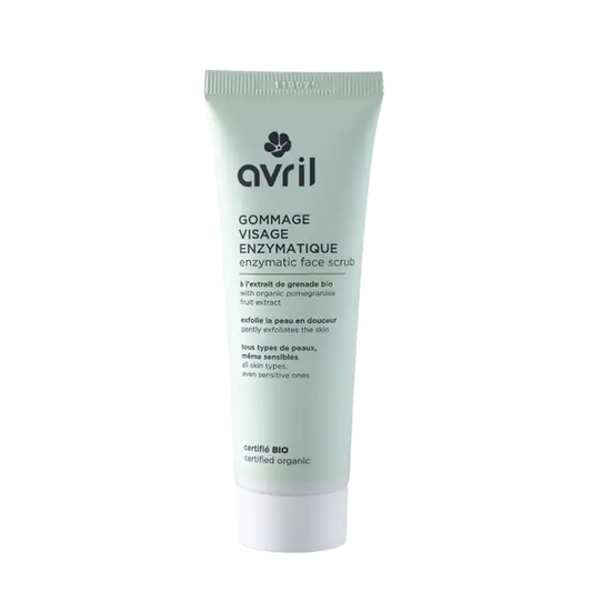 Tube vert clair de gommage visage enzymatique aux agrumes