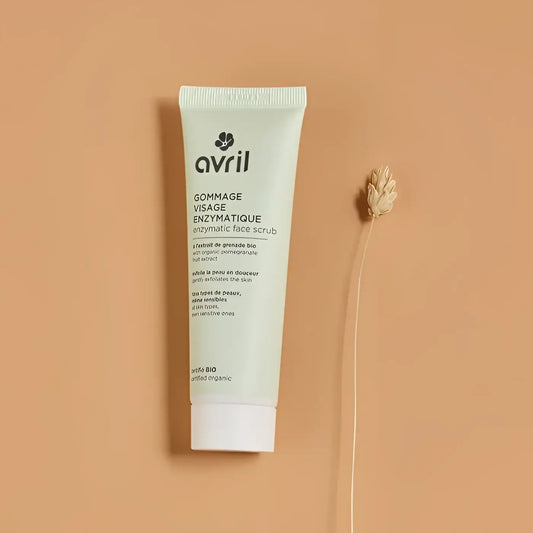Tube Avril gommage visage enzymatique pour routine beauté peau sèche