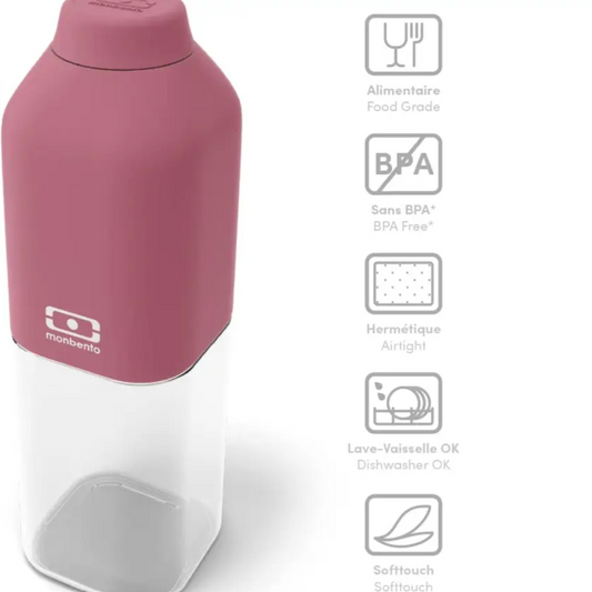 Gourde réutilisable rose blush