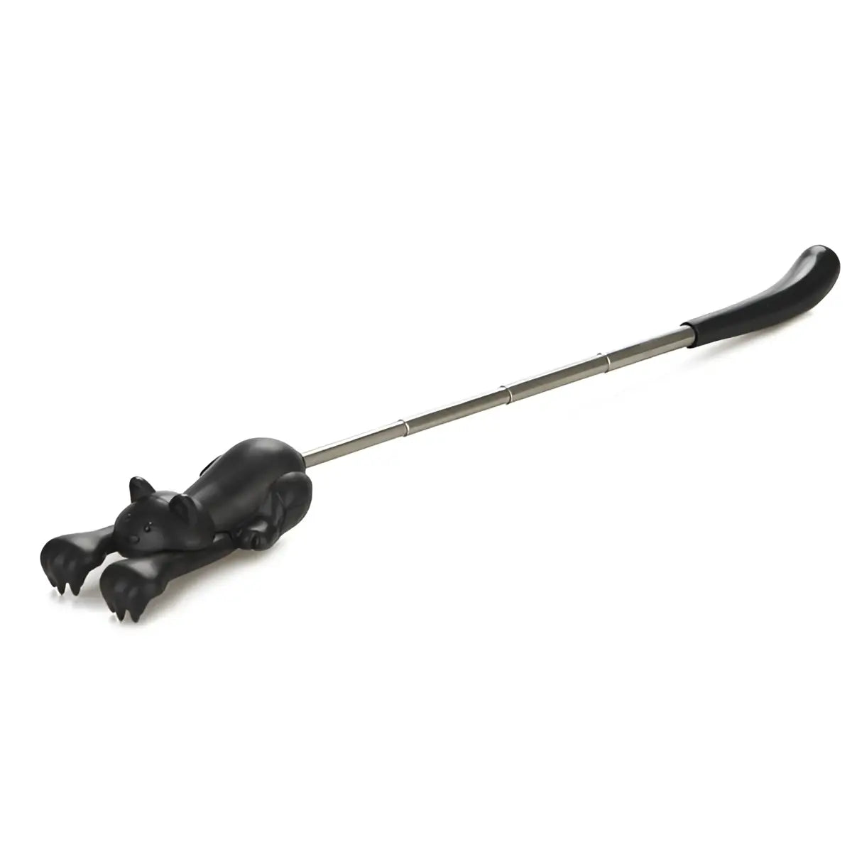 Bâton de massage chat noir extensible Gratte-Dos Curious Cat, accessoire malin