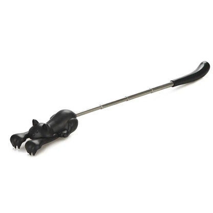 Bâton de massage chat noir extensible Gratte-Dos Curious Cat, accessoire malin