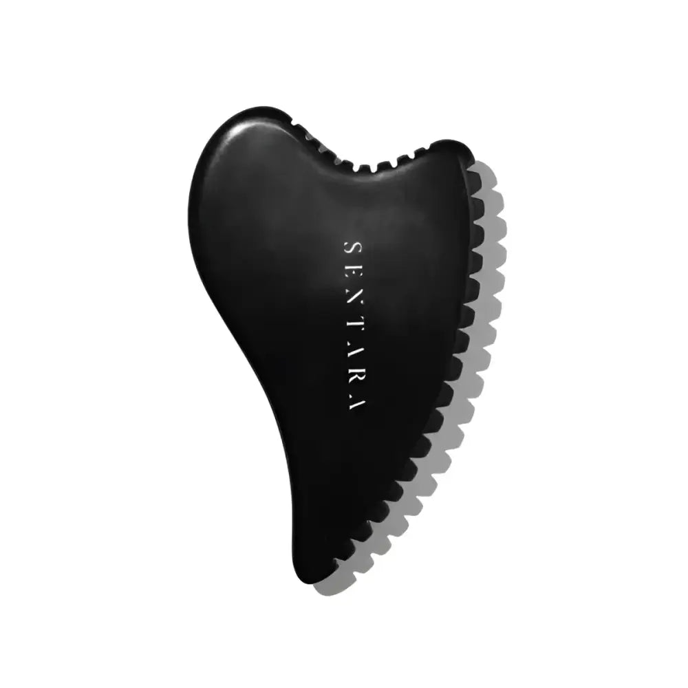 Gua Sha Peau d Ange corps en pierre naturelle avec outil à bord ridé, geste devient relaxant