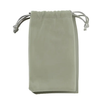 Poche en velours olive pour Gua Sha Peau avec pierre naturelle, geste devient doux