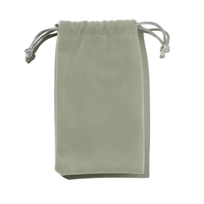 Pochette gua sha peau d’ange corps en velours vert olive pâle